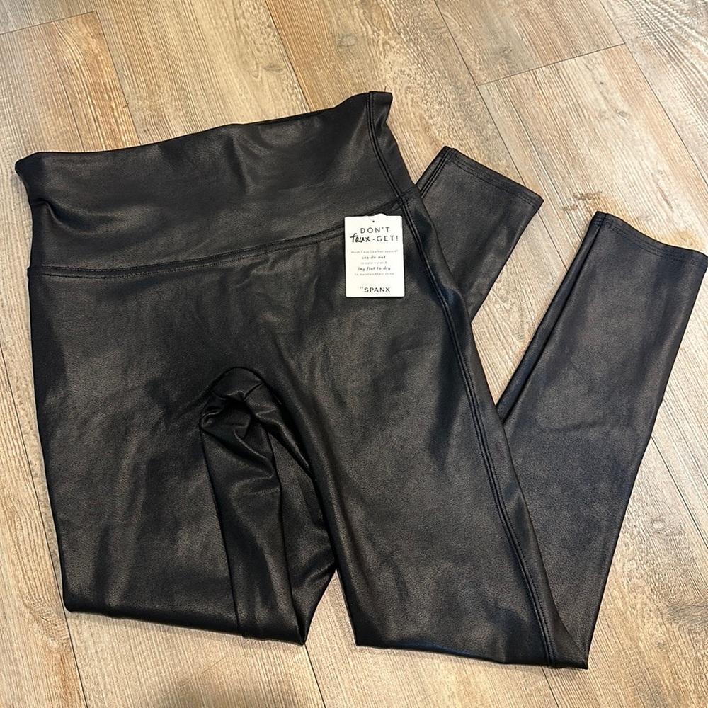 Spanx faux leather leggings